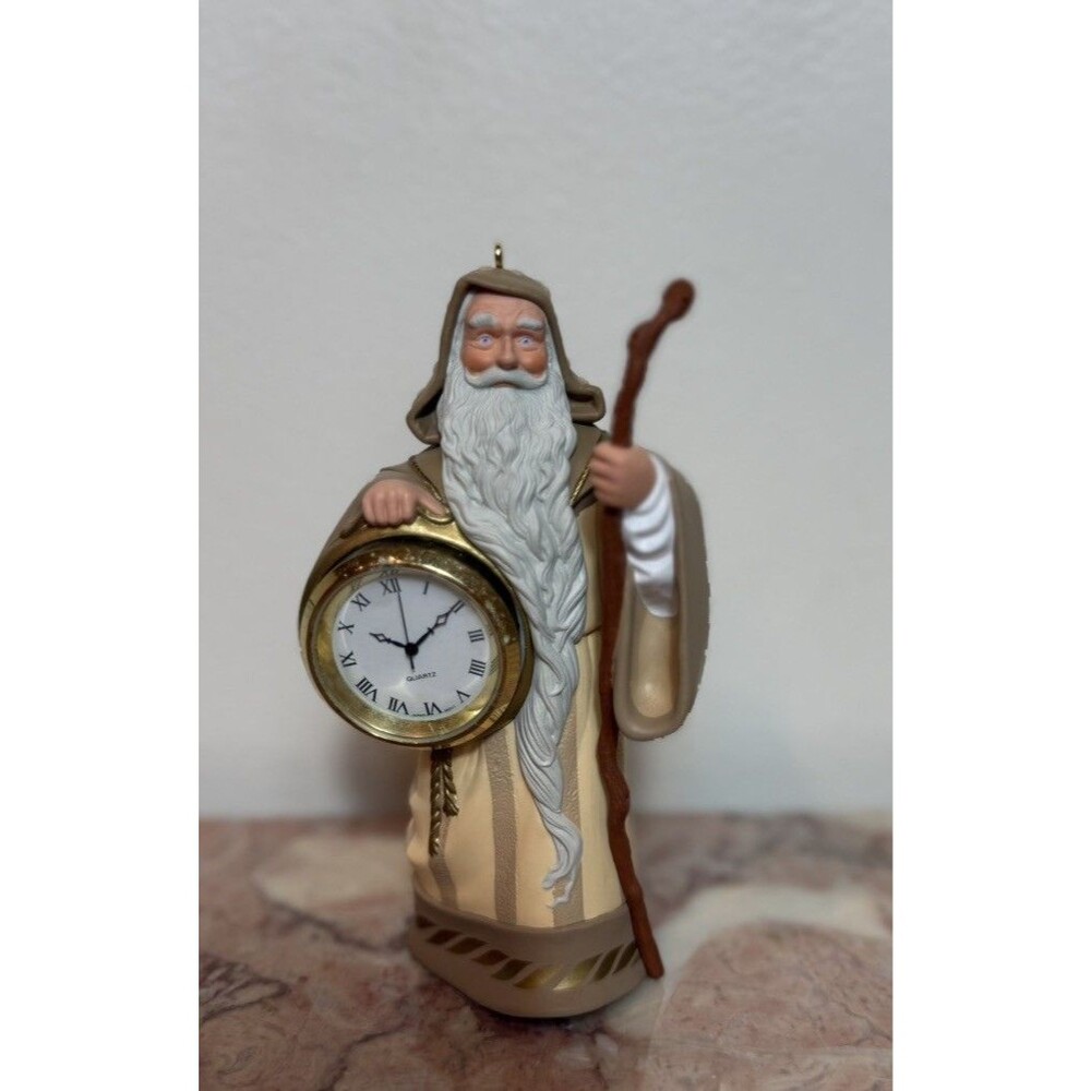 Hallmark Keepsake Father Time Timepiece Clock 1996 Vintage Ornament figurine